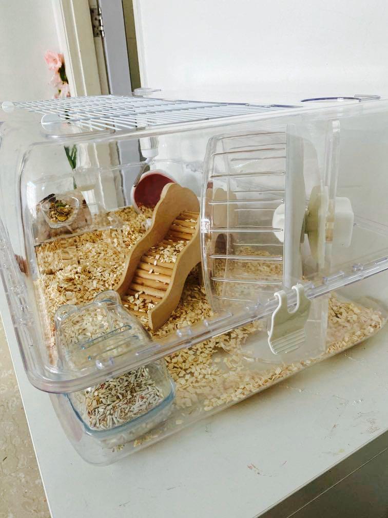 Clear Acrylic Hamster Cage with Complete Accessories Pet Supplies