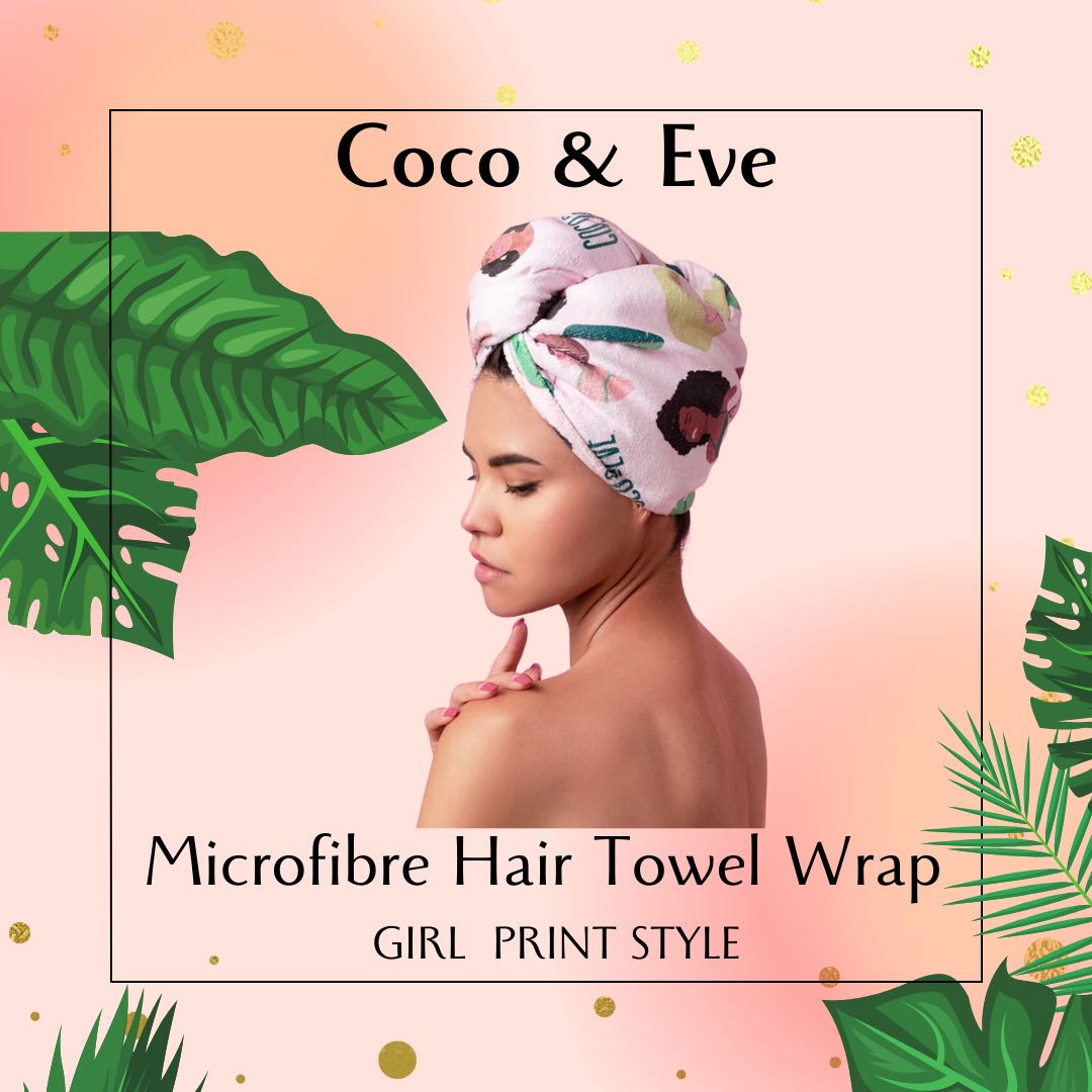 Coco & Eve Microfibre Hair Towel Wrap, Beauty & Personal Care, Hair on