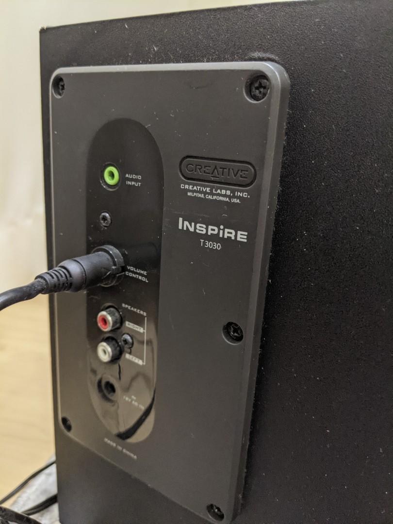 Creative Inspire G380 speaker system Volume Control.