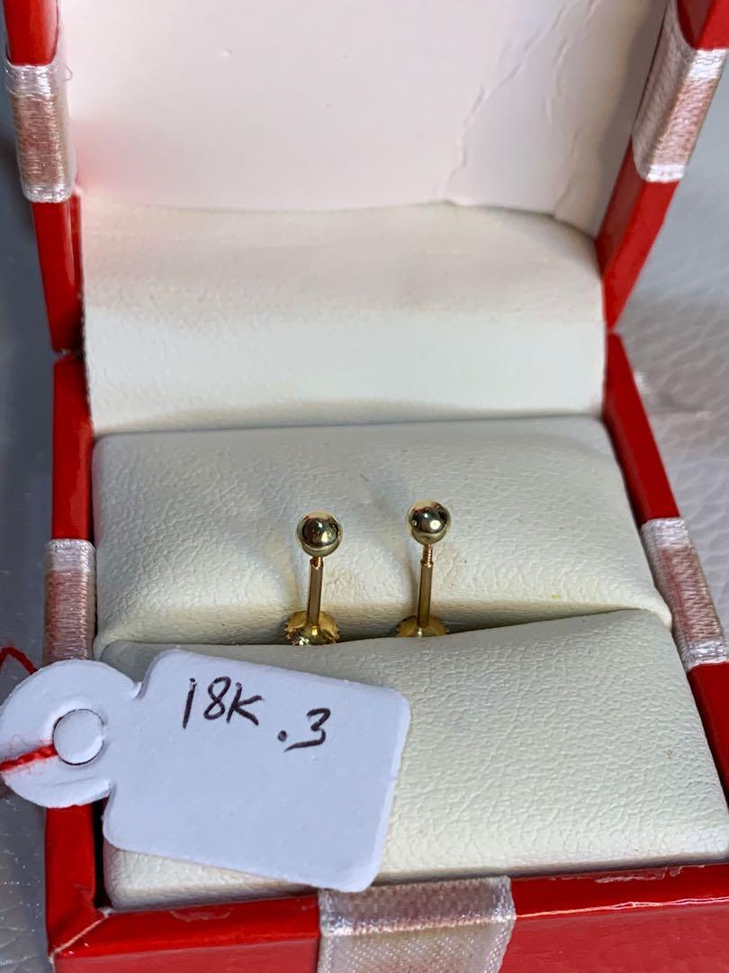 Deroskas 18k Gold Earrings, Women's Fashion, Jewelry & Organizers