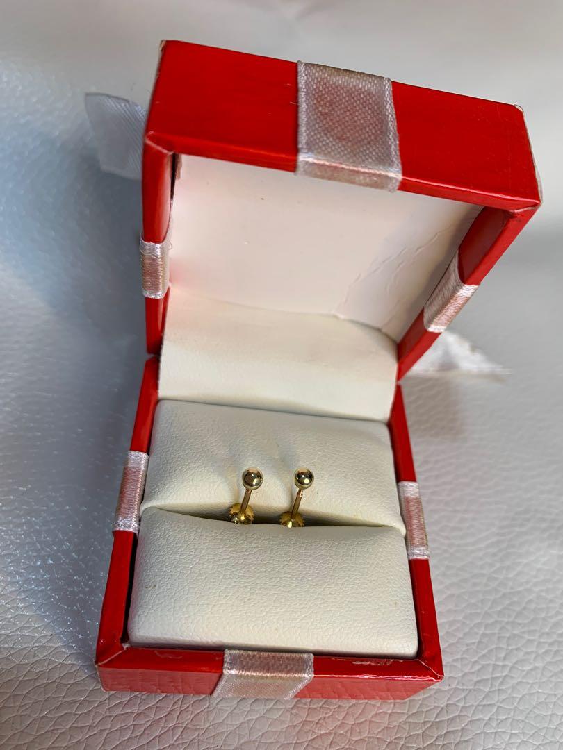 Deroskas 18k Gold Earrings, Women's Fashion, Jewelry & Organizers