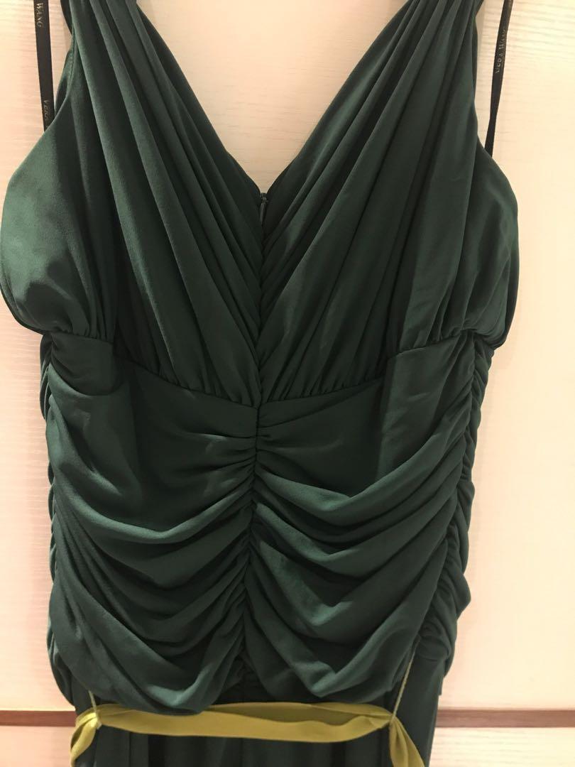 Dress Pesta VERA WANG Green Original sz 