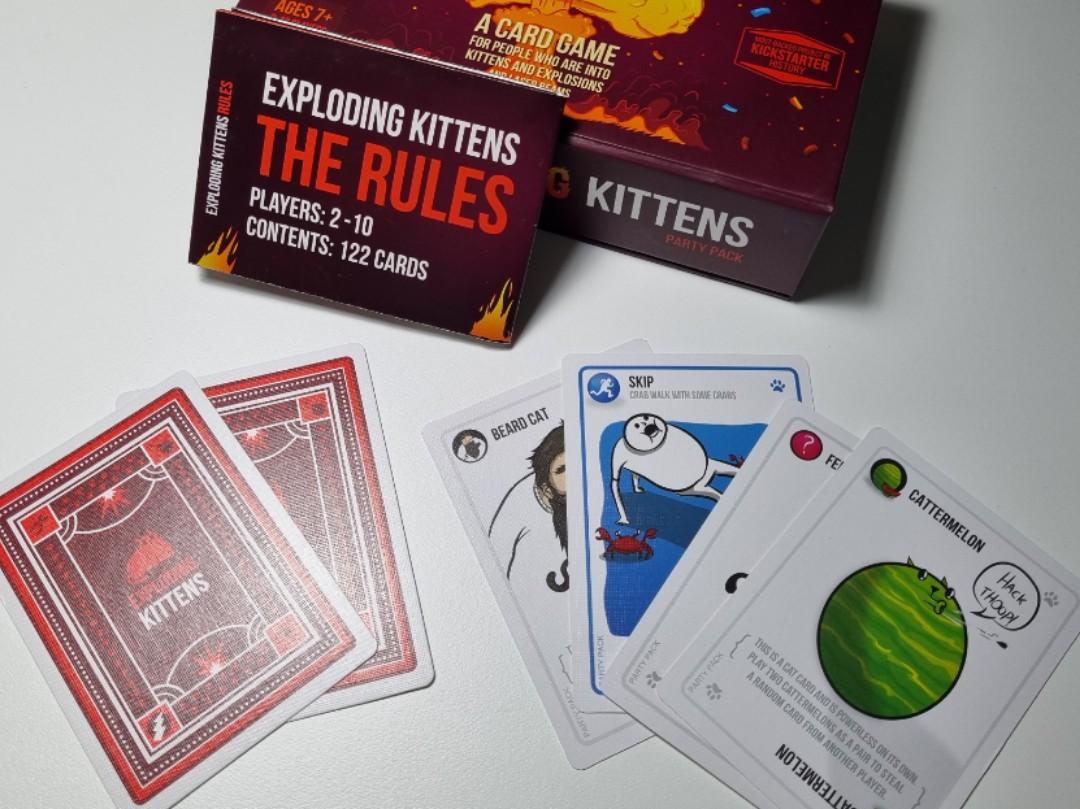 Exploding Kittens - Party pack Edition, Hobbies & Toys, Toys & Games on ...