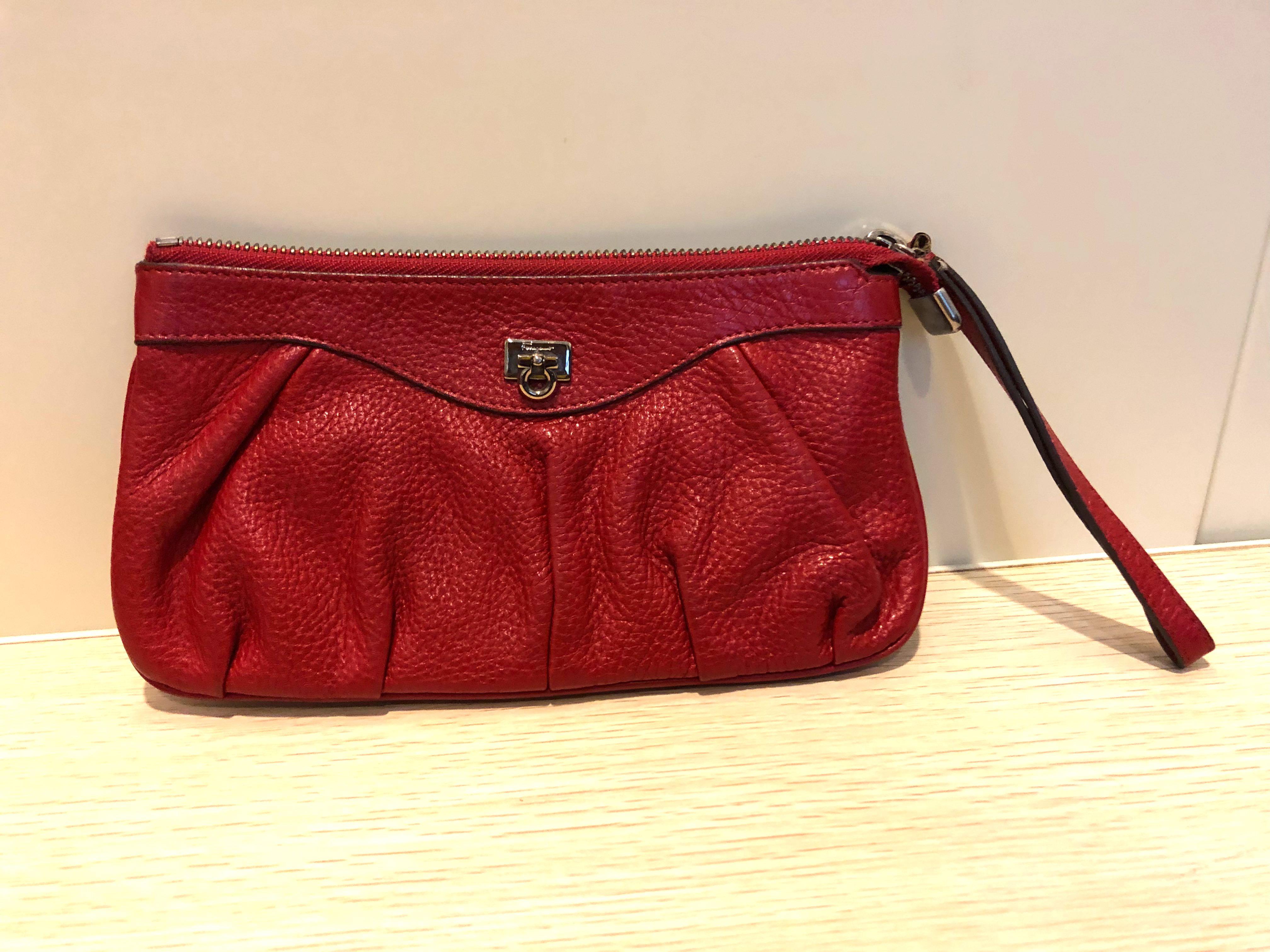 Red hot sale ferragamo purse