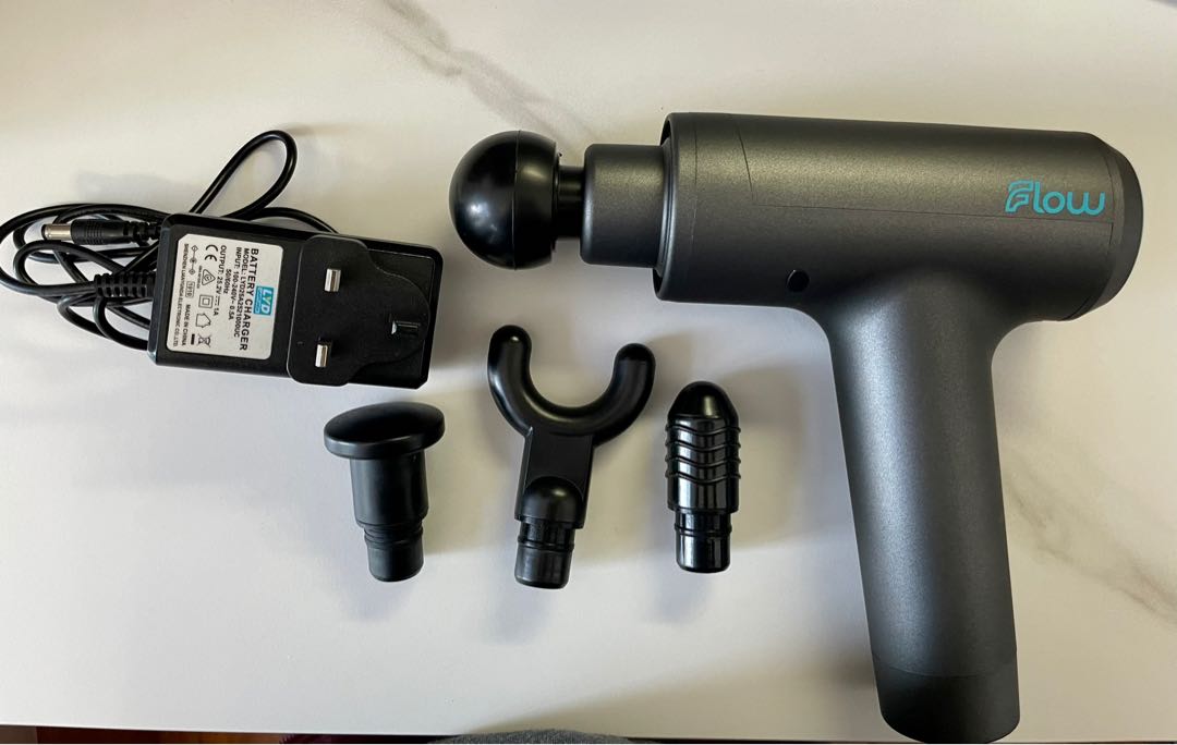 Flow Mini sports massage gun, Health & Nutrition, Massage Devices on ...