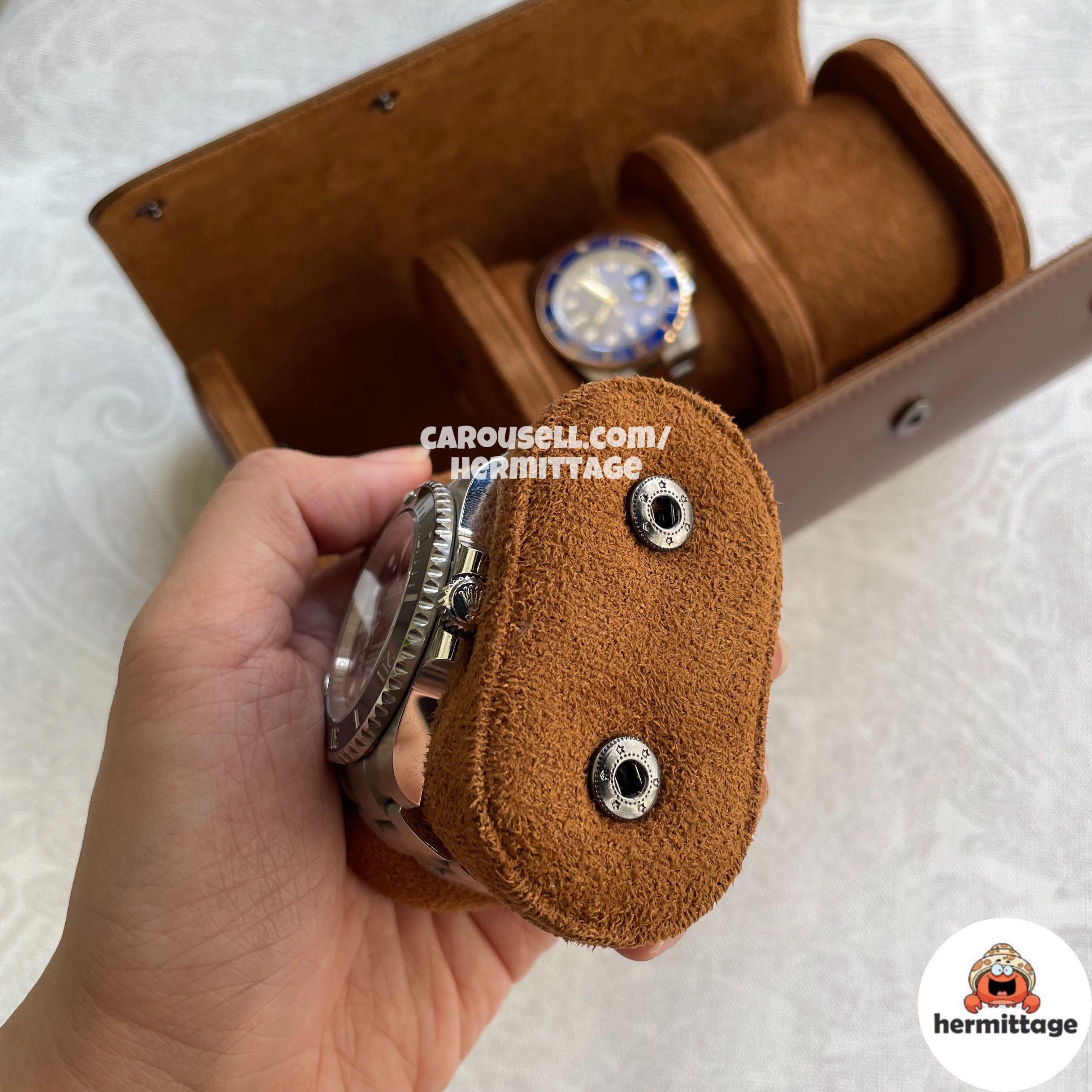 FREE DELIVERY 3 SLOT WATCH TRAVEL ROLL CASE STORAGE POUCH
