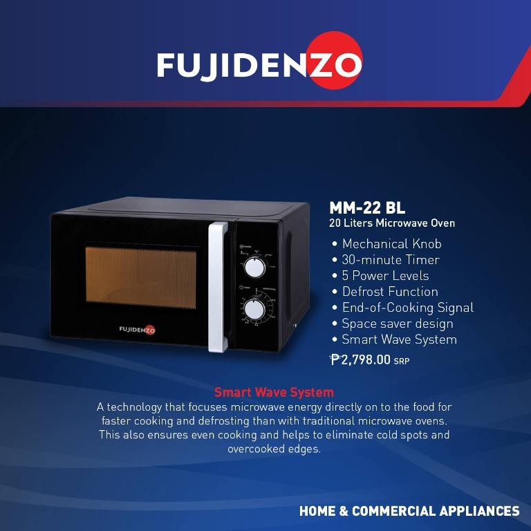 Fujidenzo MM22 BL Microwave Oven 20L, TV & Home Appliances, Kitchen