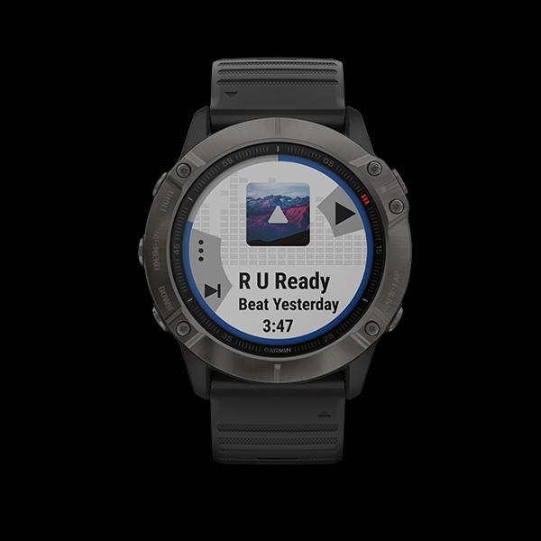 Garmin 6x Sapphire carbon gray DLC with 