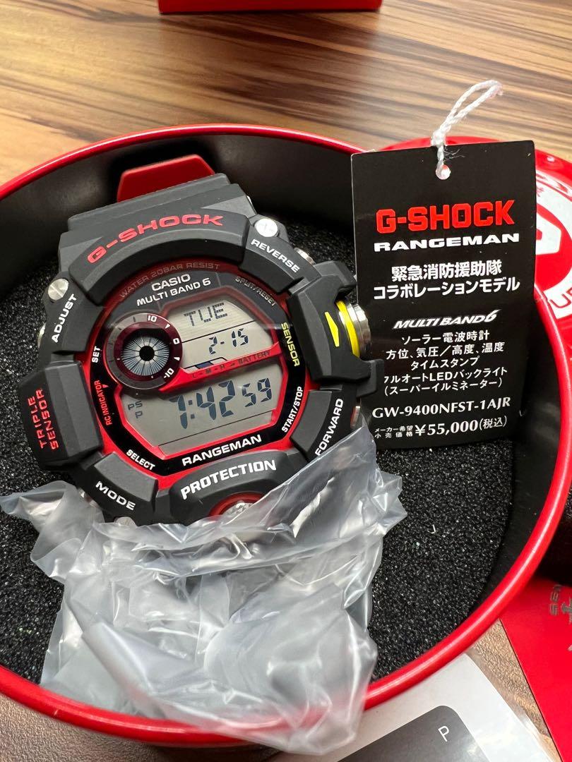 G-Shock Rangeman 神戶仙台消防貓, 男裝, 手錶及配件, 手錶- Carousell