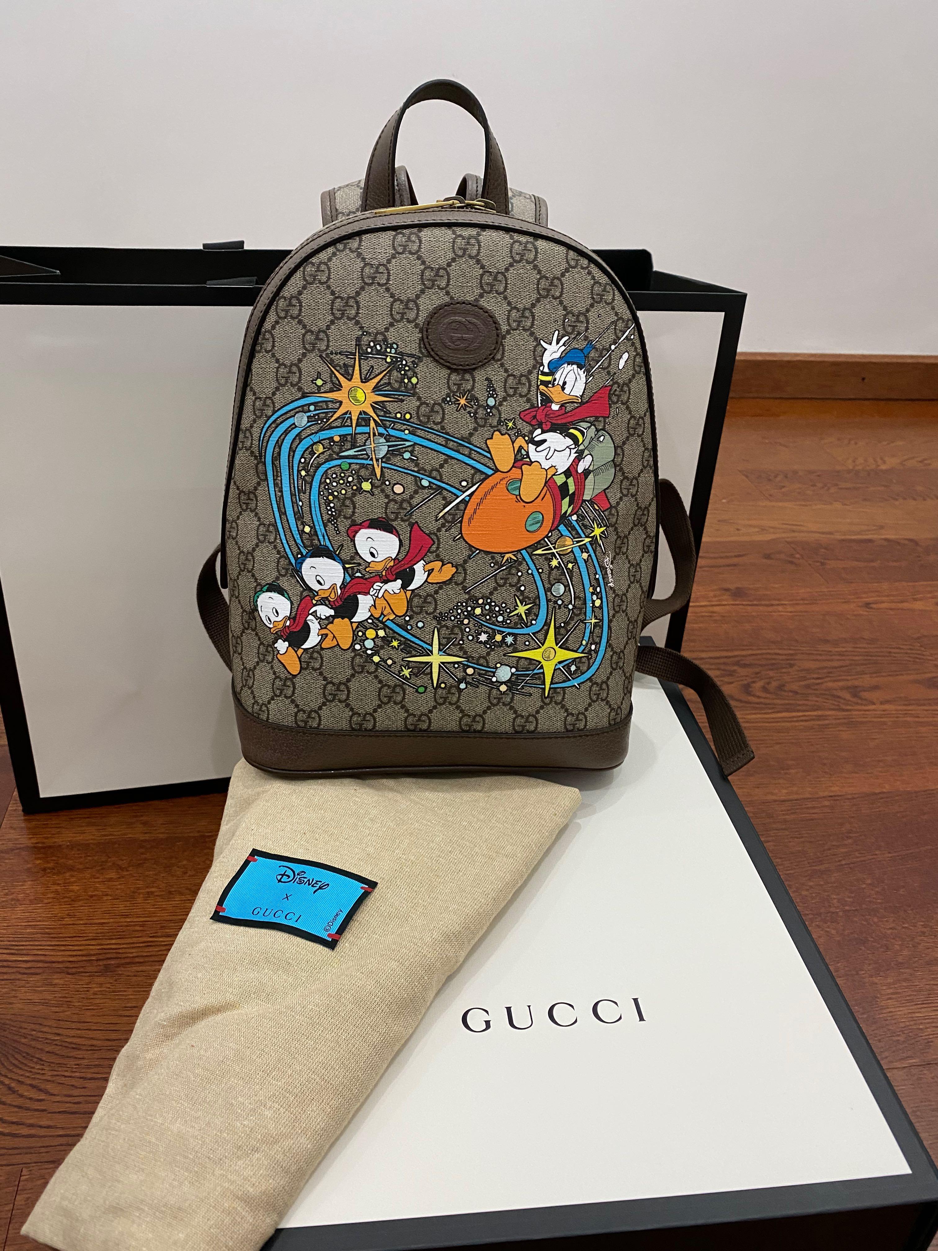Gucci Donald Duck Backpack, Luxury, Bags & Wallets on Carousell