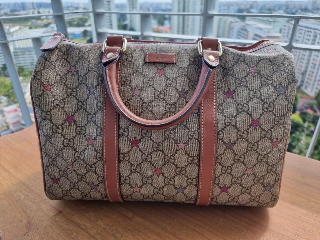 Gucci Joy GG Supreme Stars Joy Boston Bag