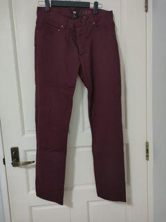 H&M Maroon soft jeans