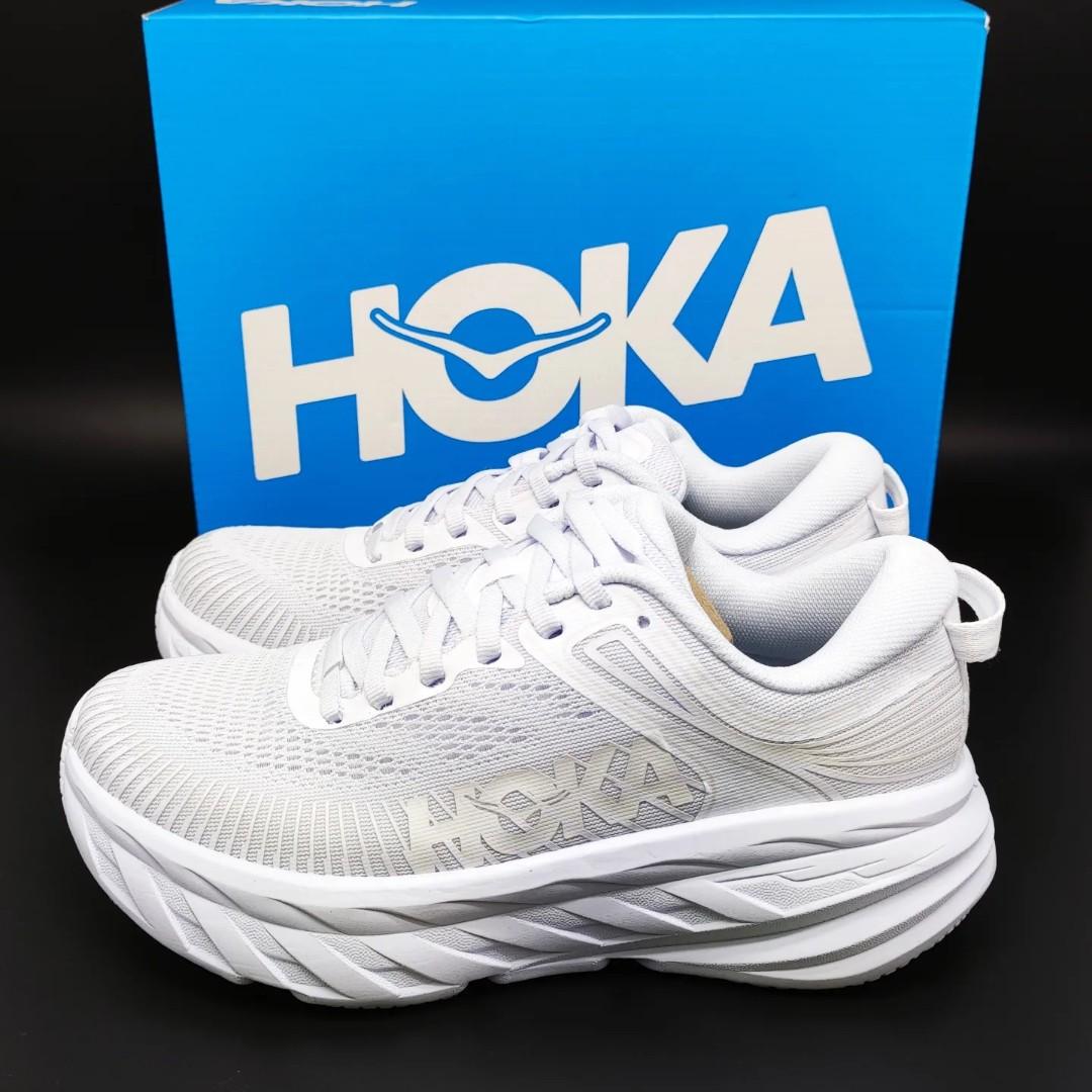 hoka white bondi 7 womens