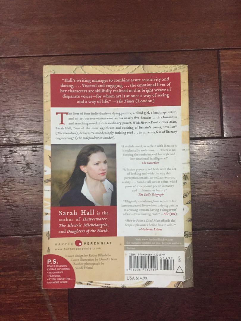 How to paint a dead man Sarah Hall, Books & Stationery, Books on