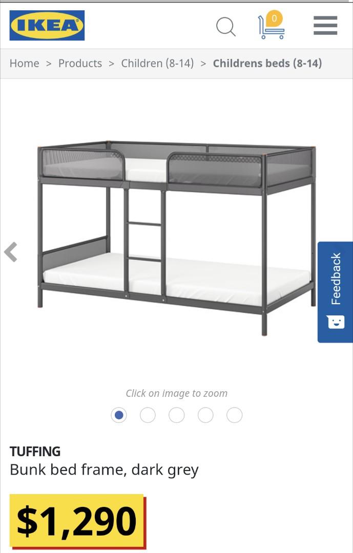 Ikea Bunk Bed Tuffing 傢俬 家居, Ikea Tuffing Bunk Bed Mattress Size