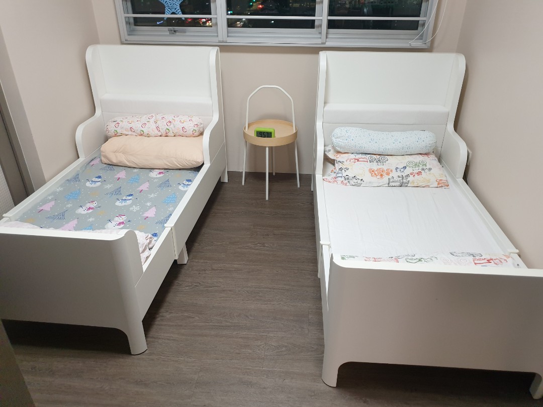 Ikea BUSUNGE Bed Extend White, Furniture & Home Living, Furniture