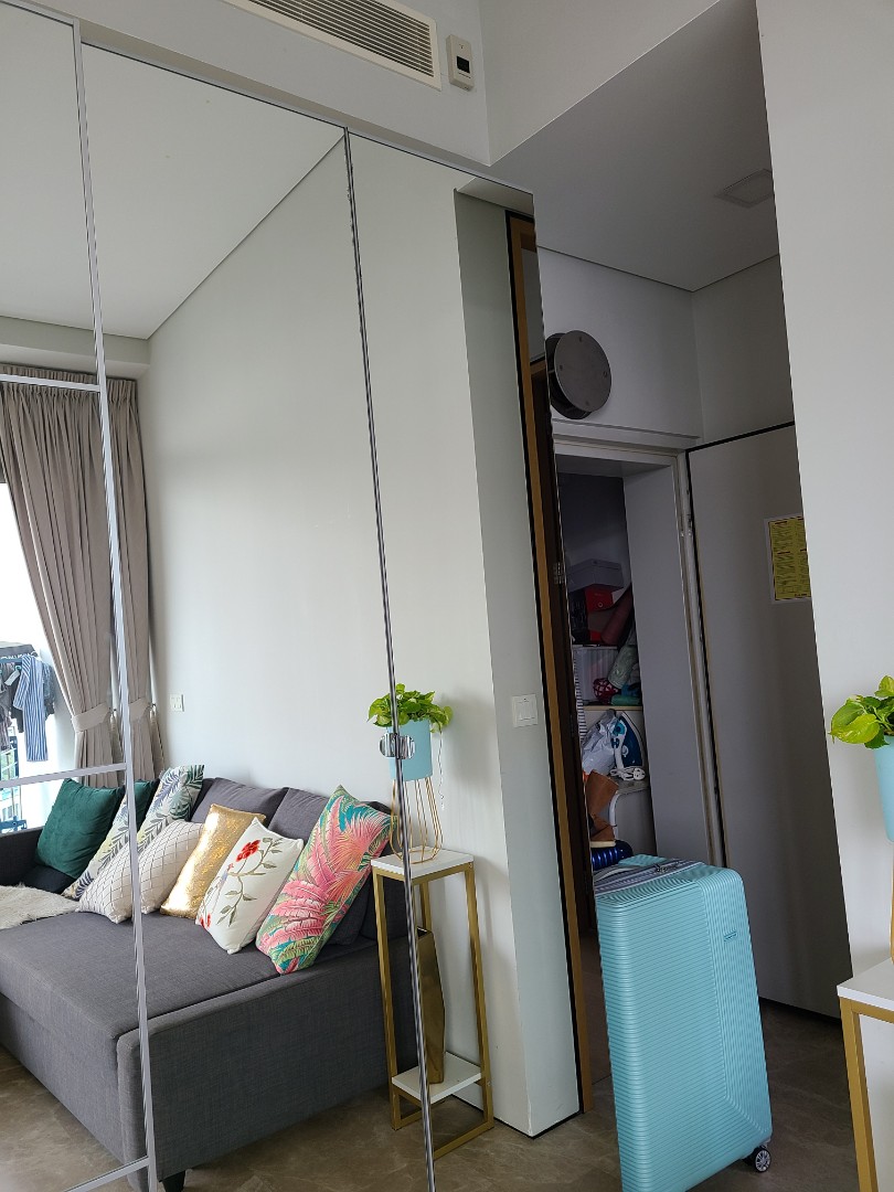 Ikea full length mirror wardrobe, Furniture & Home Living, Furniture