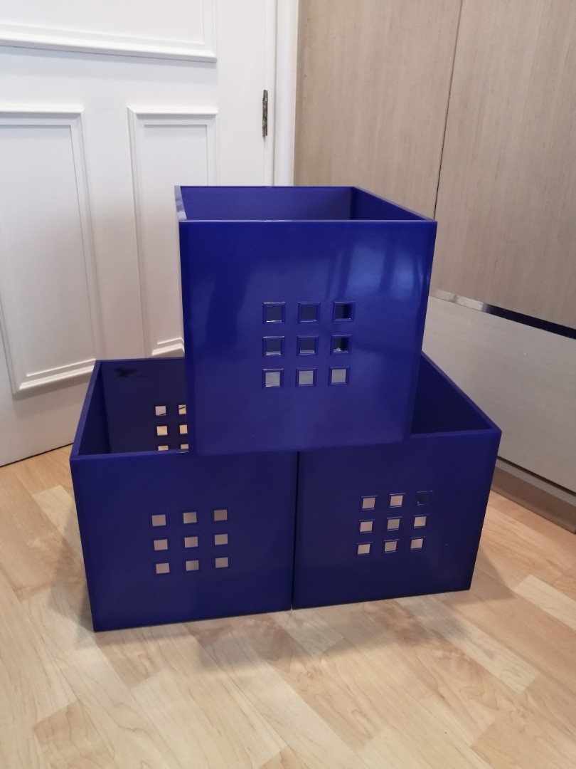 IKEA Kallax Boxes 3pc available, Furniture & Home Living, Home