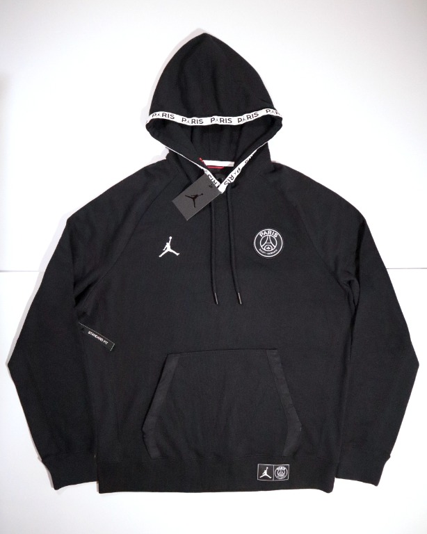 Jordan x PSG Jumpman Black Cat Fleece Pullover Hoodie Large, Men's ...