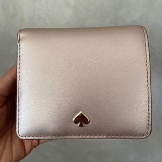 Kate Spade Bifold Wallet in Champagne Gold