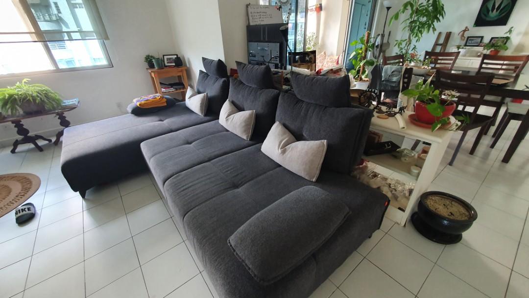 Large Modular L shape Kinsen sofa (adjustable backrest and armrest