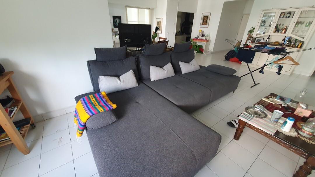 Large Modular L shape Kinsen sofa (adjustable backrest and armrest