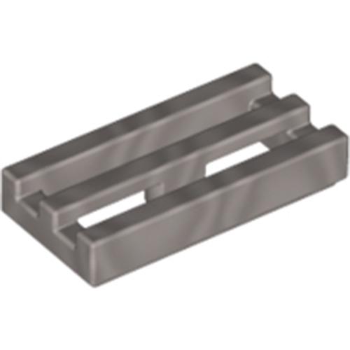 LEGO 2412 Radiator Grille 1x2 Silver Metallic 4619636
