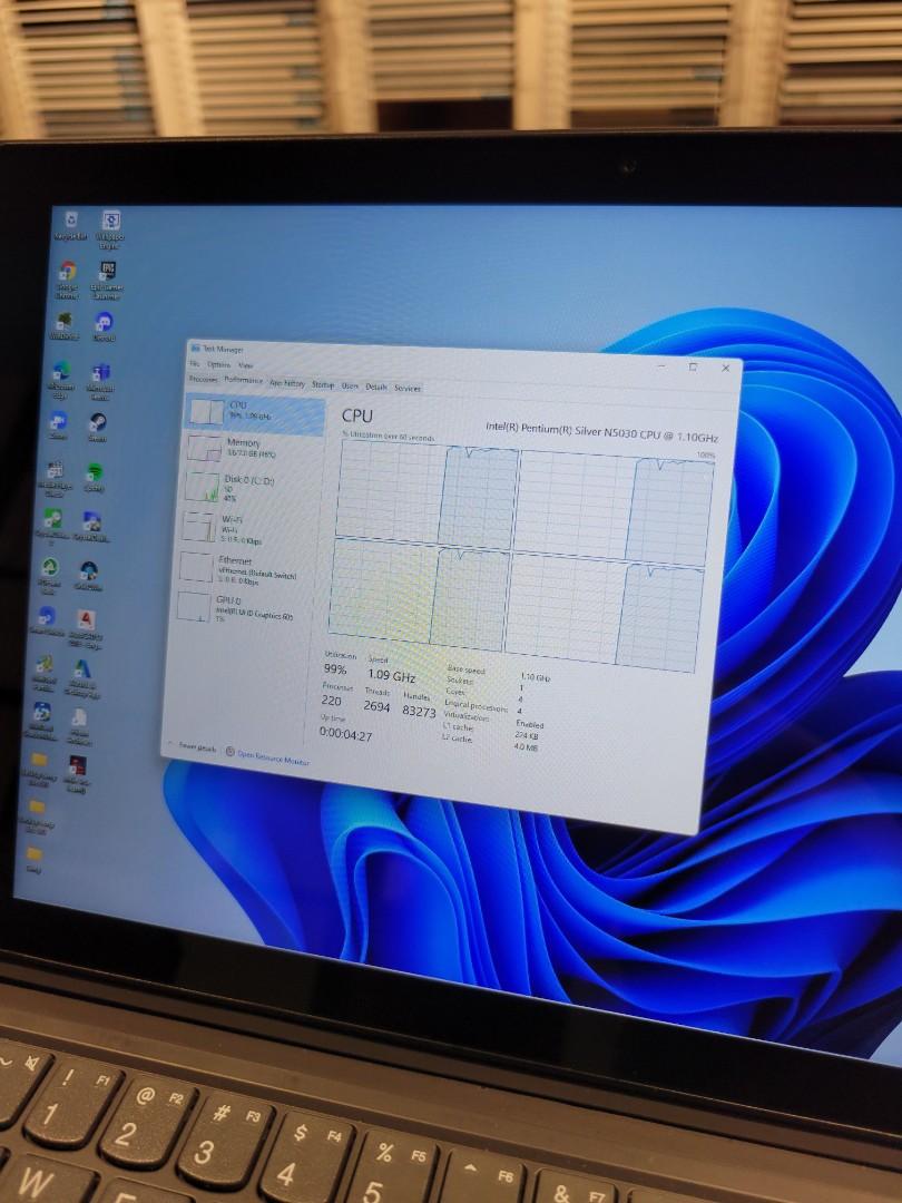 Lenovo Duet 3 N5030 4Cores 8/256gb Ram Dual Boot Windows 11/Chromeos