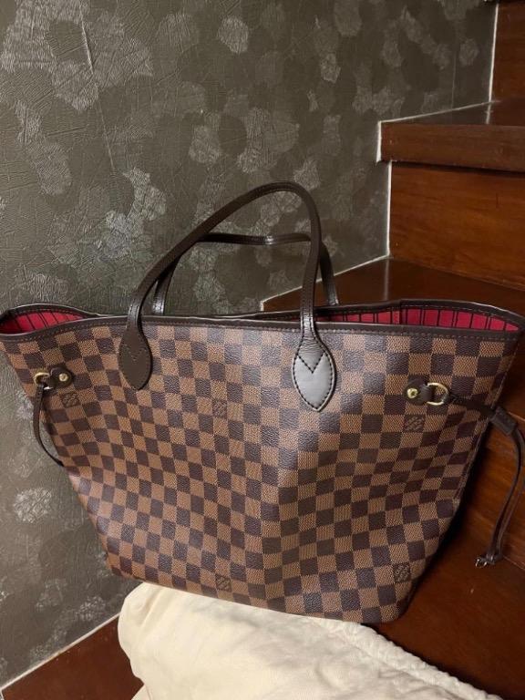 LOUIS VUITTON LOUIS VUITTON Neverfull MM Tote Bag N51105 Damier PVC coated  canvas Brown Us N51105