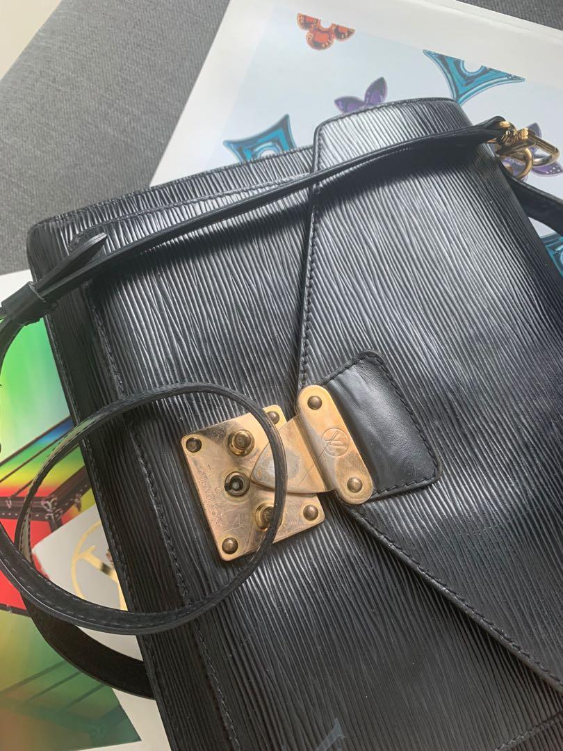 Louis Vuitton Monceau Handbag Epi Leather Black 2162734