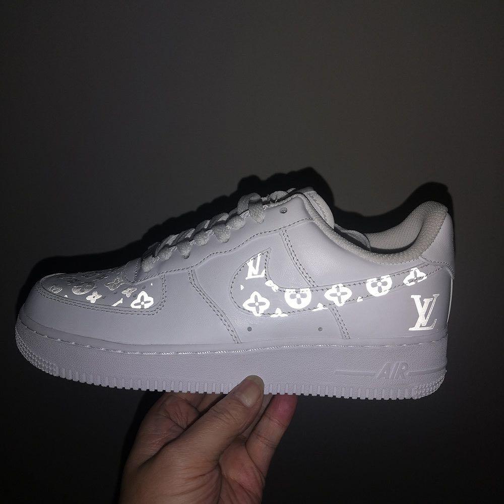 LV reflective iron on sticker, Men's Fashion, Footwear, Sneakers