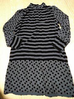美國精品marc jacobs by marc jacobs 絲絨微領洋裝
