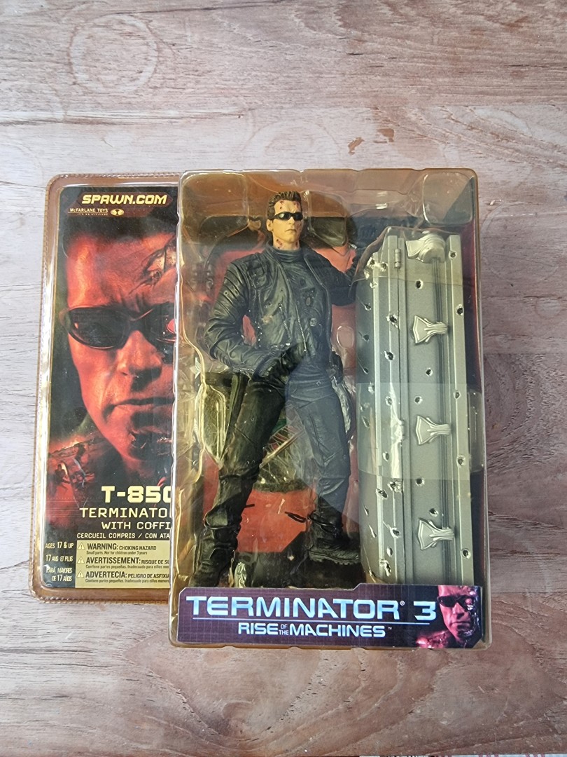 Mcfarlane terminator 3 figure figurine arnold t-850 coffin neca movie ...