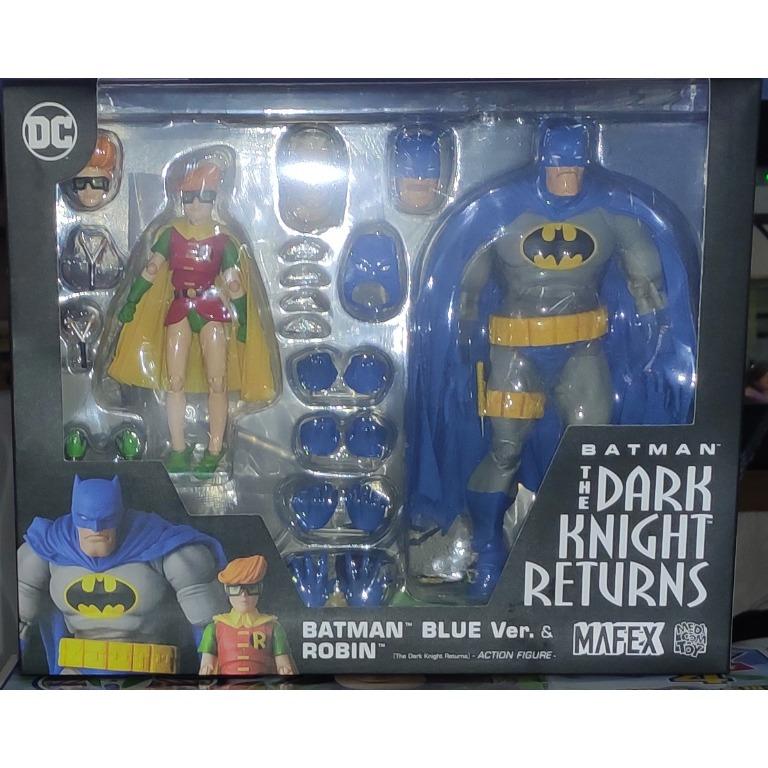 Medicom Toy Batman: The Dark Knight Returns MAFEX  Batman (Blue Ver.)  & Robin, Hobbies & Toys, Collectibles & Memorabilia, Fan Merchandise on  Carousell
