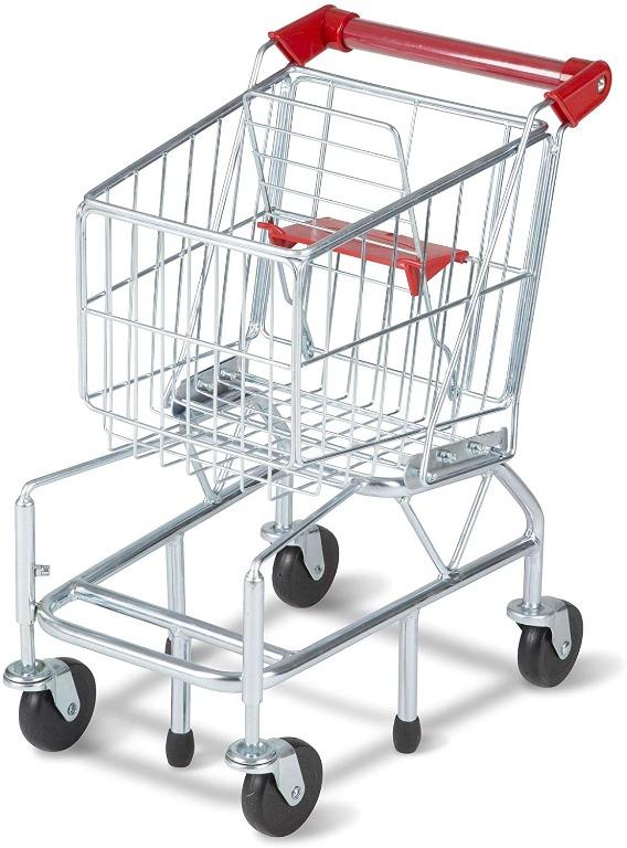 Melissa Doug Toy Shopping Cart With Sturdy Metal Frame Hobbies