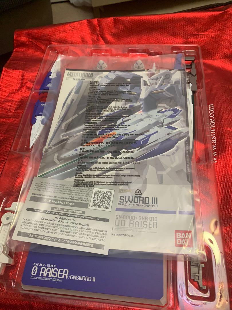 METAL BUILD O Raiser + GN Sword III – Actionfigur Set Von Bandai, Inkl. Raiser Modul & Waffen Für Gundam Seven Sword