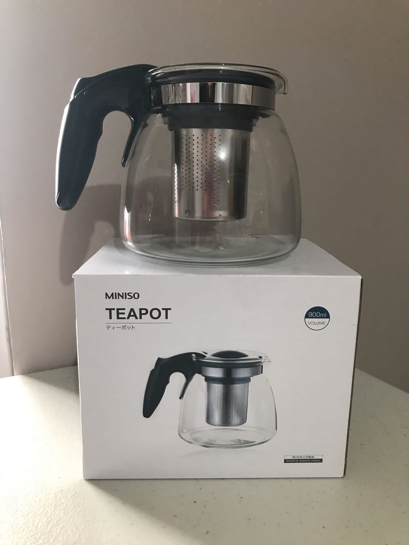 Miniso Official Teko Tehkopi Dengan Saringantempat Teh Teapot 900ml Kitchen And Appliances Di 9249
