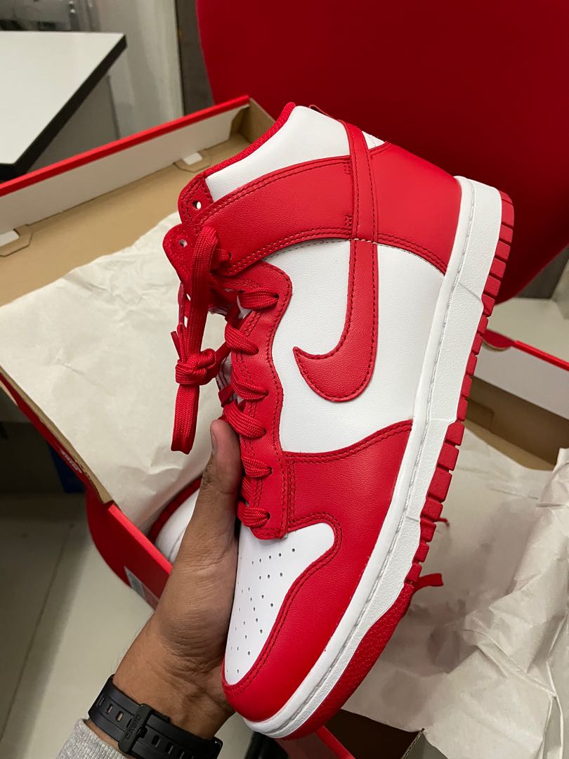 sb dunk high red