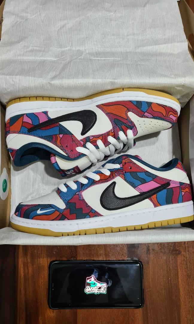 sb parra dunk low pro abstract art resell