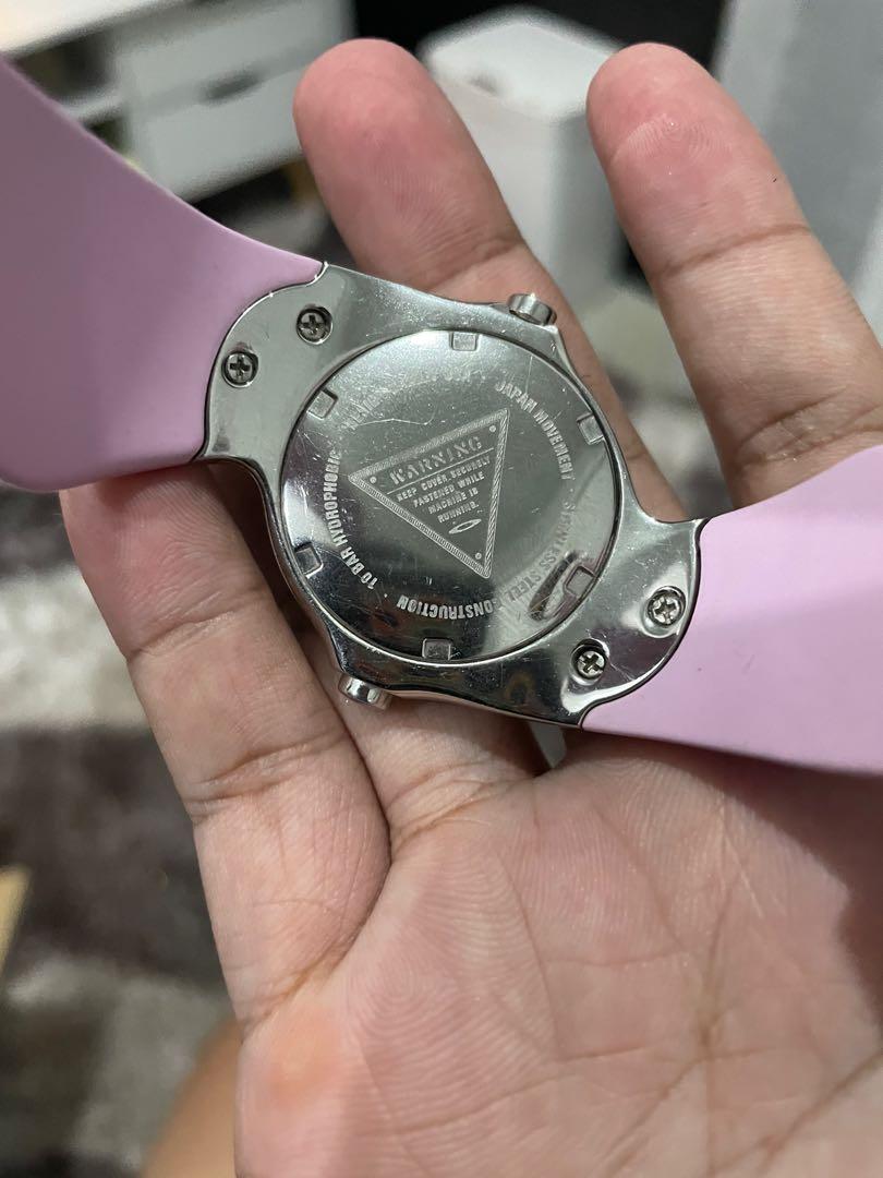 Oakley Crush  pink mother of pearl, Luxury, Watches on Carousell