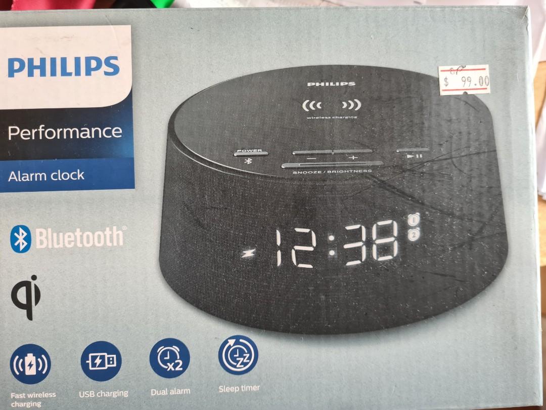 Philips Bluetooth speaker alarm clock, Furniture & Home Living, Home