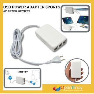 Promo! EU plug 6 Port USB Charger 5V 6A 30W Power Adapter for iPad/iPhone/Samsung/Android