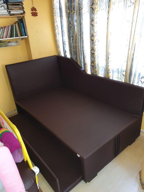 Pull out bed + Mattress set /Single/Super Single/Preorder, Furniture