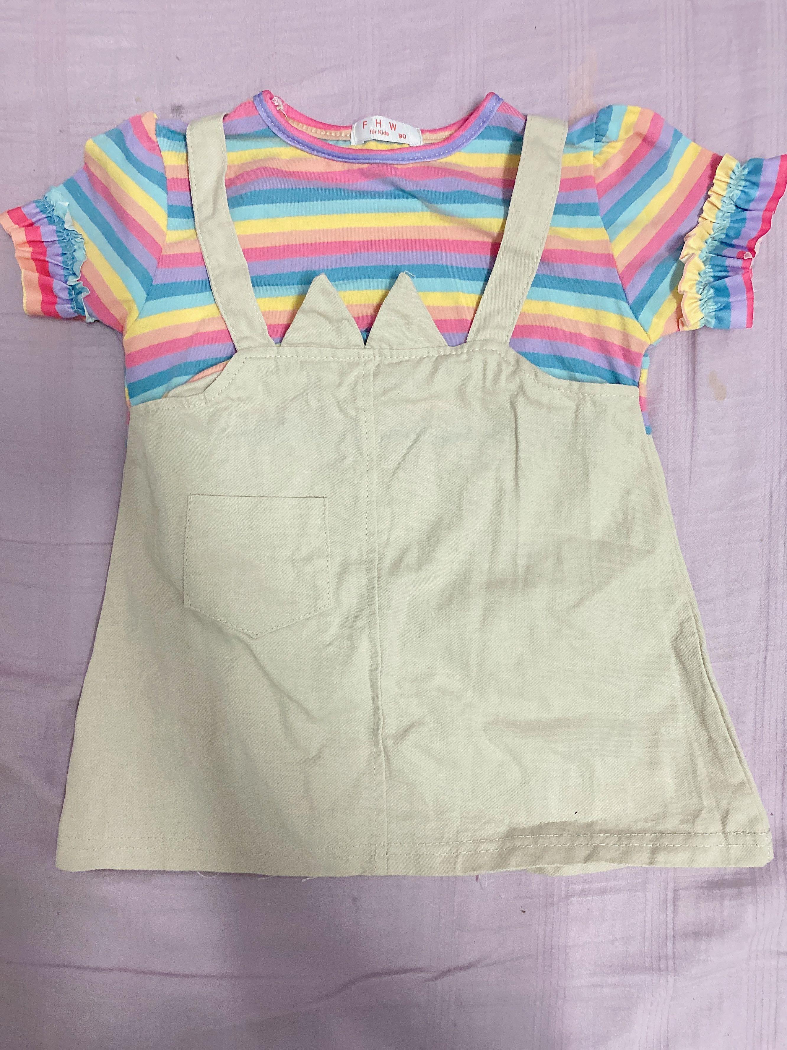 Rainbow dress ( 1 year old), Babies & Kids, Babies & Kids Fashion on Carousell