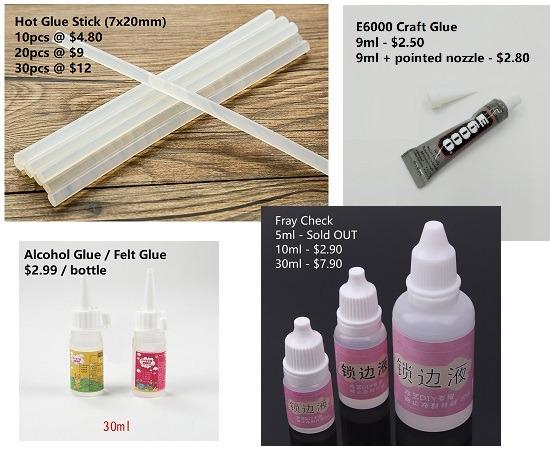 Ready Stock) Craft Adhesive Hot Glue Stick E6000 Fray Check Stopper Alcohol  Glue Children Silicone Gel Non-woven Fabric Felt Yarn Rope Adhesives Poly  Glue Amigurumi Eyes, Hobbies & Toys, Stationery & Craft