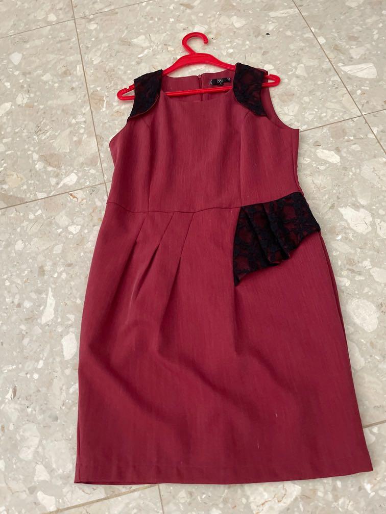Red peacock dress new arrivals
