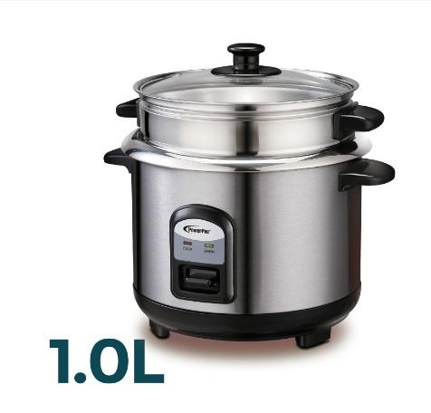 Rice Cooker 1.0L with Stainless Steel Inner Pot Food Steamer-PPRC31 ...