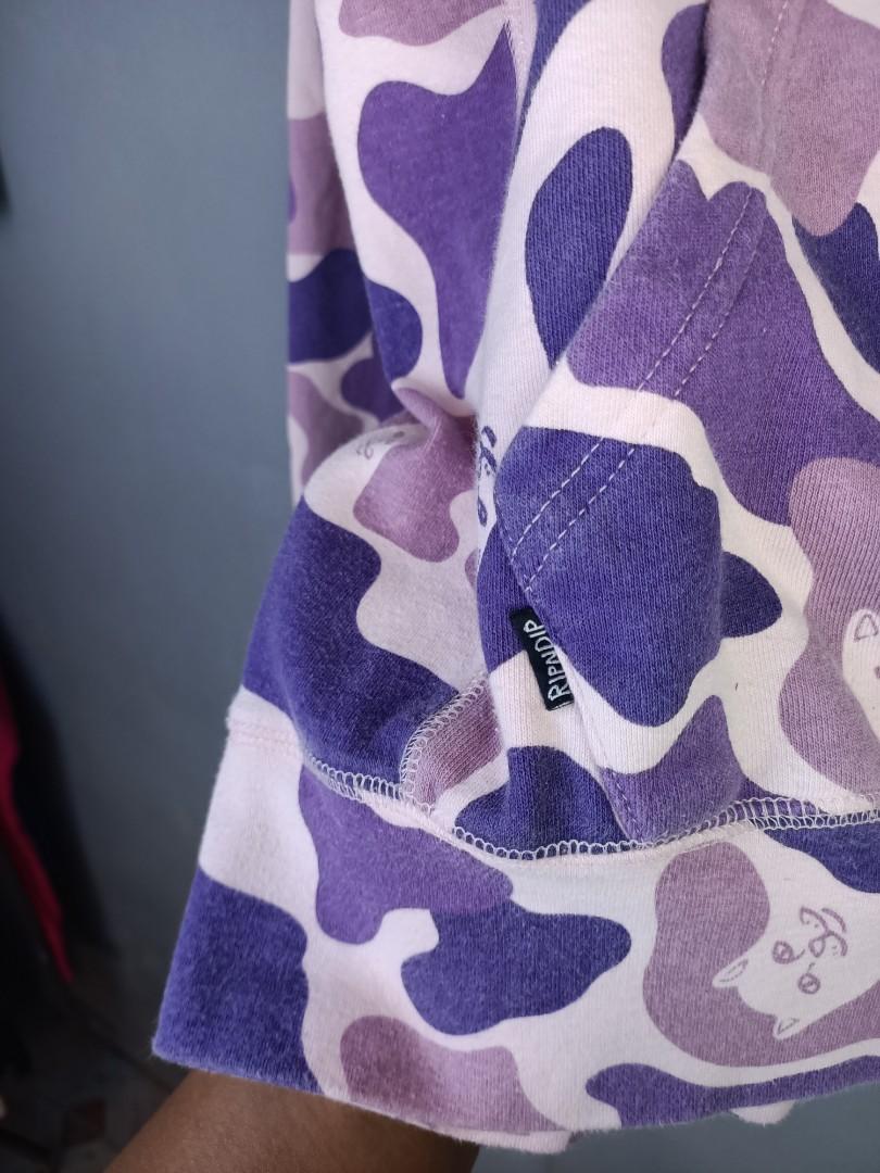 RIPNDIP Nermal Camo Pullover Hoodie Purple