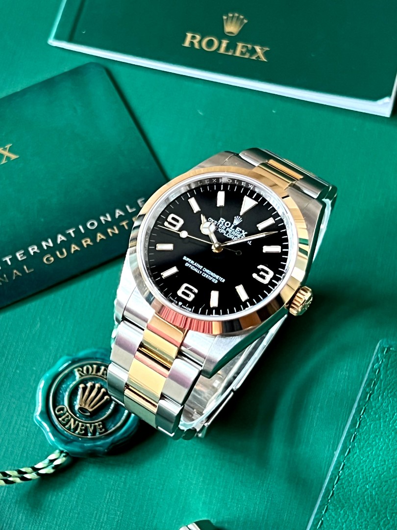 Rolex Explorer 36mm Twotone, Luxury 