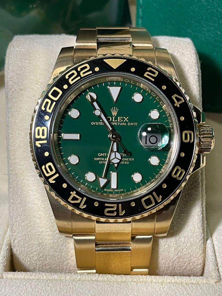 Gmt shop green dial